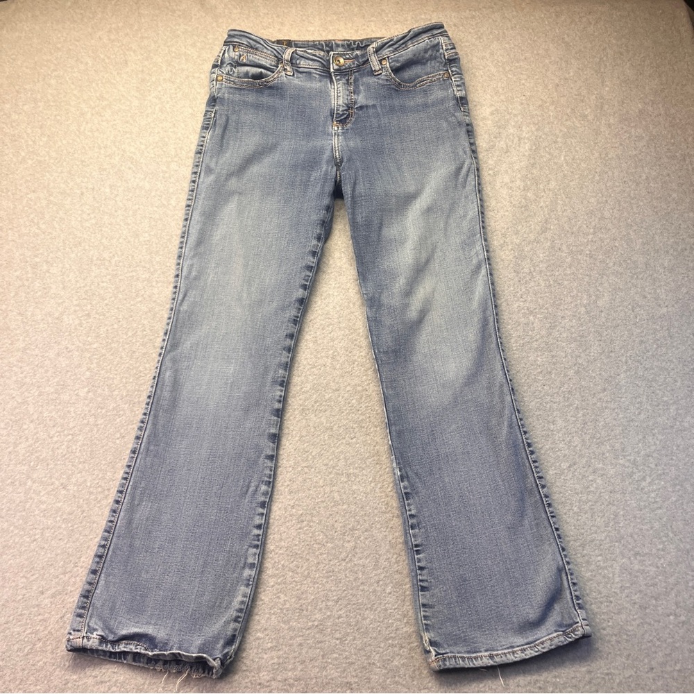 Aura by Wrangler Bootcut Jeans‎ Light Blue Wash Western Women’s size 30”
